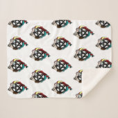 Fairy Pentacle Sherpa Deken (Voorkant (horizontaal))