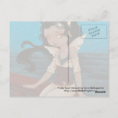 fairy pirate ship sea Post Card Briefkaart (Achterkant)