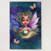 Fairy pixie enchanted birthday party theme legpuzzel (Verticaal)