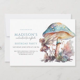 Fairy Pixie Fairytale Girl's Birthday Party Kaart