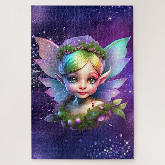 Fairy pixie kids birthday puzzle legpuzzel (Verticaal)
