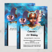 Fairy pixie melanine prinses betoverd meisjesachti kaart (Voorkant / Achterkant)