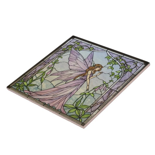 Fairy Pixie Portal wijnstokken Tegeltje (Zijkant)