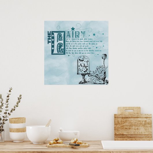 Fairy Poem Garden Poster (Keuken)