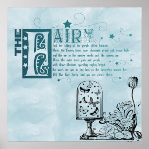 Fairy Poem Garden Poster