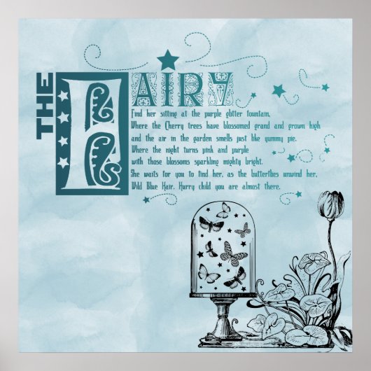 Fairy Poem Garden Poster (Voorkant)