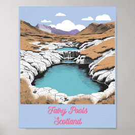Fairy Pools, Schotland Poster