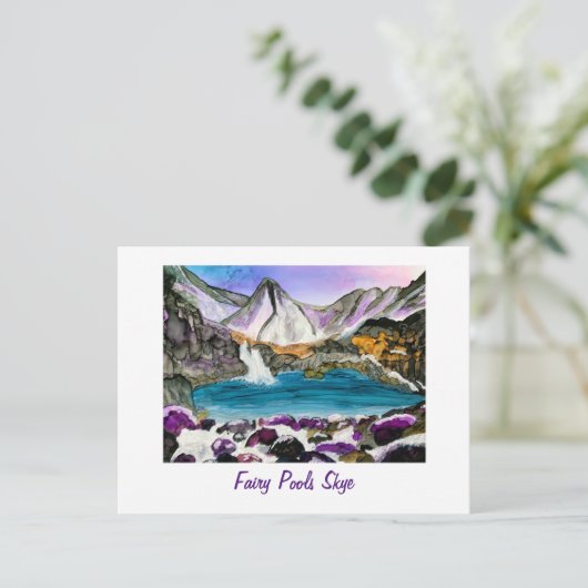 Fairy Pools Skye Scotland  Briefkaart (Staand voorkant)