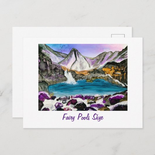 Fairy Pools Skye Scotland Briefkaart (Voorkant / Achterkant)