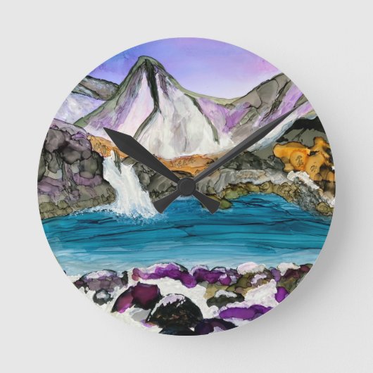 Fairy Pools Skye Scotland Ronde Klok (Voorkant)