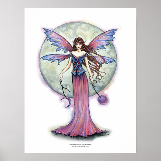 Fairy Poster "Luna Jewel" van Molly Harrison (Voorkant)