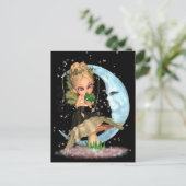 Fairy-postkaart met melkkikker briefkaart (Staand voorkant)
