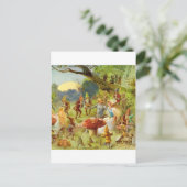 Fairy Prince en Thumbelina in het Magic Forest Briefkaart (Staand voorkant)