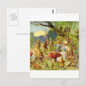 Fairy Prince en Thumbelina in het Magic Forest Briefkaart (Voorkant / Achterkant)
