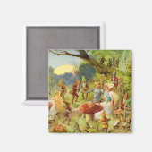 Fairy Prince en Thumbelina in het Magic Forest Magneet (Voorkant / Achterkant)