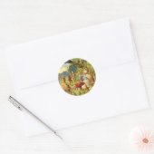 Fairy Prince en Thumbelina in het Magic Forest Ronde Sticker (Envelop)
