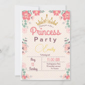 Fairy Princess 1st Birthday Kaart (Voorkant)