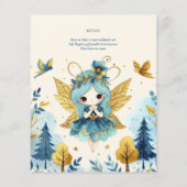 Fairy Princess 1st Birthday of EDIT AGE Blauwgroen (Achterkant)