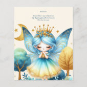 Fairy Princess 1st Birthday of EDIT AGE Blauwgroen (Achterkant)