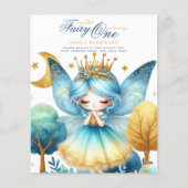 Fairy Princess 1st Birthday of EDIT AGE Blauwgroen (Voorkant)