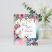 Fairy Princess 1st Birthday of EDIT AGE Blauwgroen (Staand voorkant)