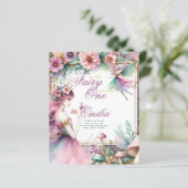 Fairy Princess 1st Birthday of EDIT AGE Blauwgroen (Staand voorkant)