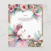 Fairy Princess 1st Birthday of EDIT AGE Blauwgroen (Achterkant)