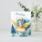 Fairy Princess 1st Birthday of EDIT AGE Blauwgroen (Staand voorkant)