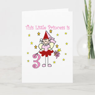Fairy Princess 3rd Birthday Tshirts en Gifts Kaart
