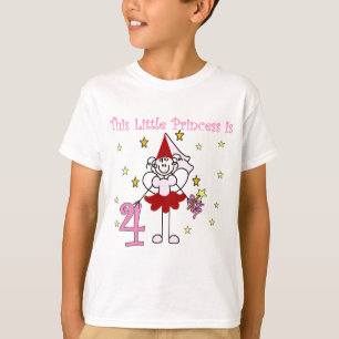 Fairy Princess 4th Birthday Tshirts en Gifts