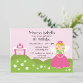Fairy Princess Birthday Kaart (Staand voorkant)