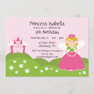 Fairy Princess Birthday Kaart