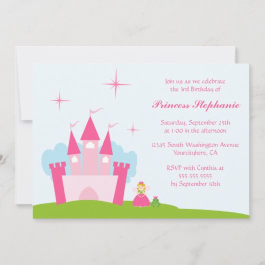 Fairy princess castle kaart (Voorkant)