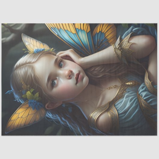 Fairy Princess - Decoupage - Whimsical Tissuepapier (Voorkant)