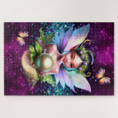 Fairy princess enchanted girls birthday theme legpuzzel (Horizontaal)