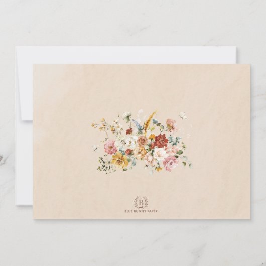 Fairy Princess Flower Garden Girls Birthday Foto Kaart (Achterkant)