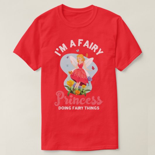 Fairy Princess Flowers Wonderful Magic Fa T-shirt (Design voorkant)