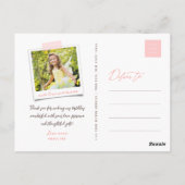 Fairy Princess Girl Birthday Dank je Briefkaart (Achterkant)