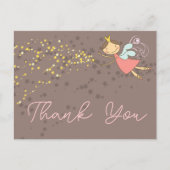 Fairy Princess Girl Birthday Dank je Briefkaart (Voorkant)