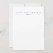 Fairy princess girls birthday party kaart (Achterkant)