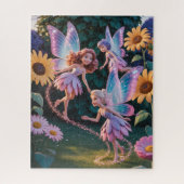 Fairy Princess in a flower garden Legpuzzel (Verticaal)