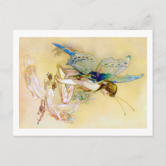 Fairy Princess Is Dressed By Pixies Briefkaart (Voorkant)