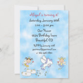 Fairy Princess, Kasteel en Pegasus Verjaardag Uitn Kaart (Achterkant)