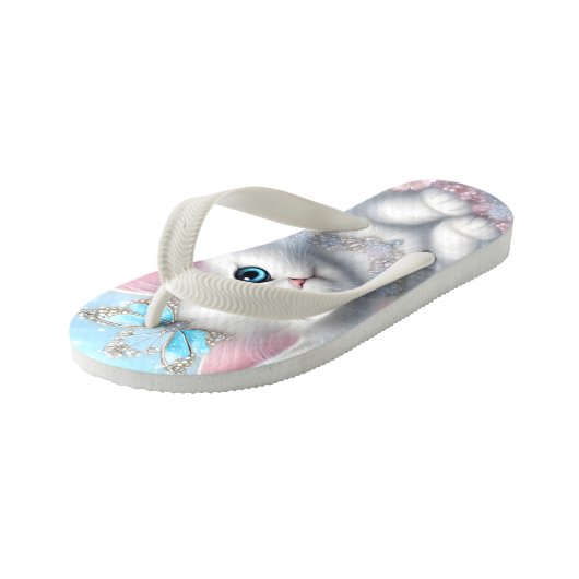 Fairy Princess Kitten Kinder Teenslippers (Schuin)