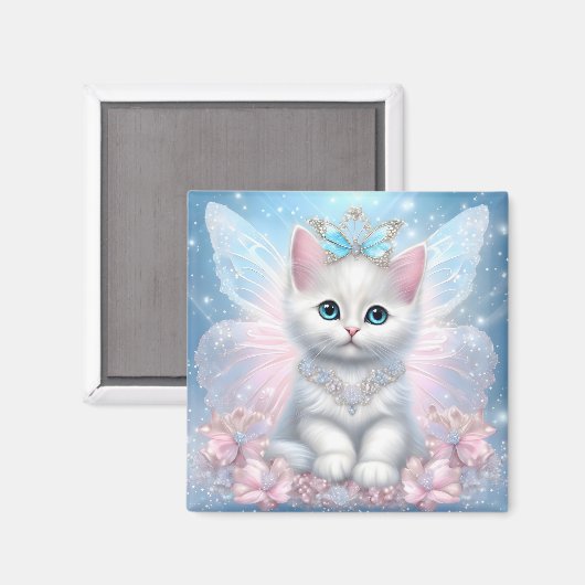Fairy Princess Kitten Magneet (Voorkant / Achterkant)