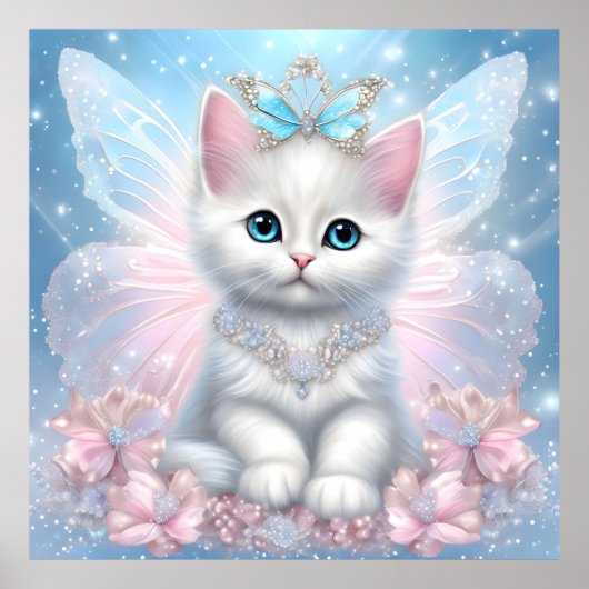 Fairy Princess Kitten Poster (Voorkant)