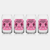 Fairy Princess Magic Gin Blikvorm Glas (Achterkant)
