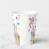 Fairy Princess Magical Castle Papieren Bekers (Rechts)