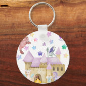 Fairy Princess Magical Castle party-gunst Sleutelhanger (Voorkant)