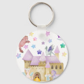 Fairy Princess Magical Castle party-gunst Sleutelhanger (Achterkant)